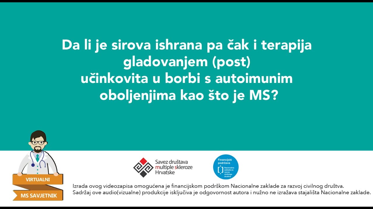 Pitanje za nutricionista: Da li je sirova ishrana i terapija postom učinkovita u borbi s MS-om?
