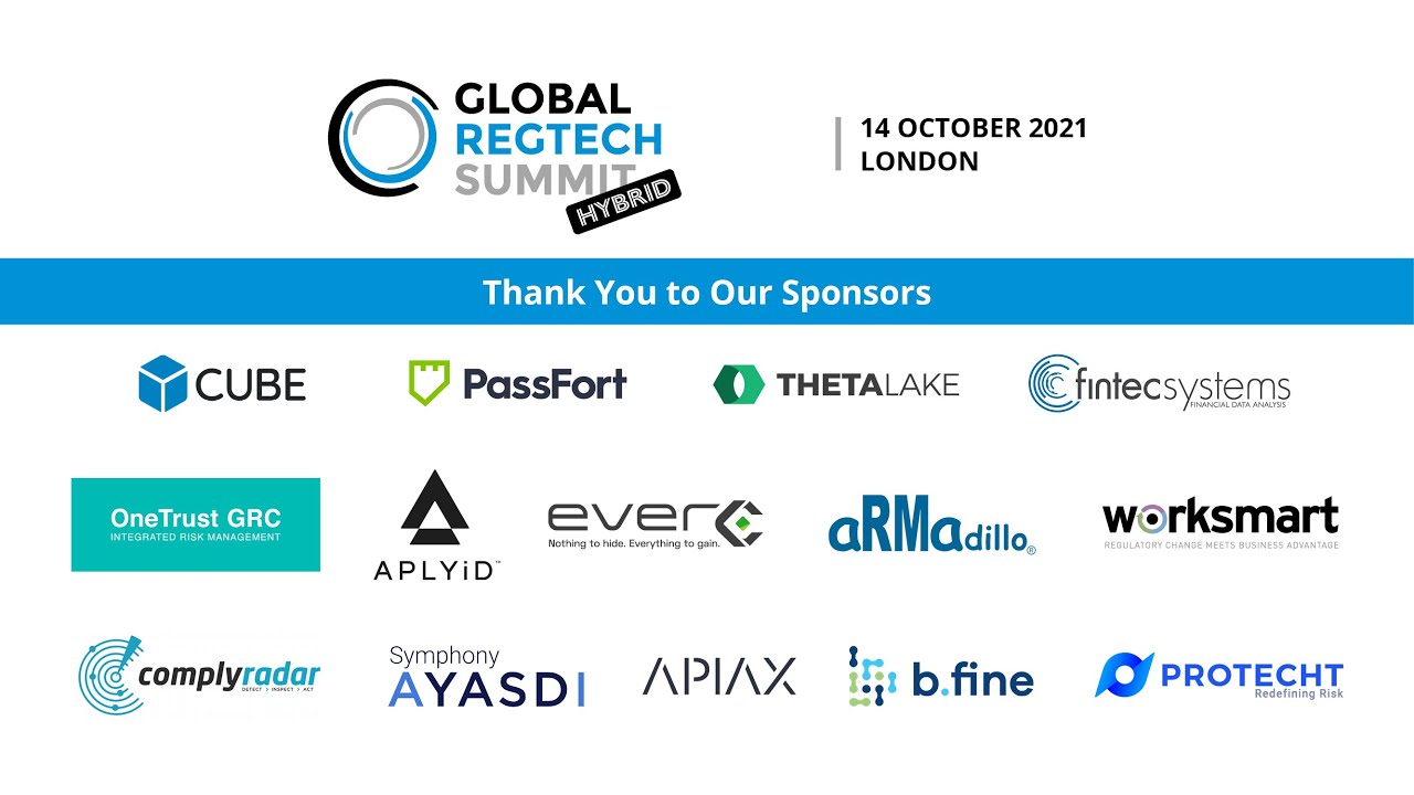 Global RegTech Summit 2021 - Product Demos (part 2)