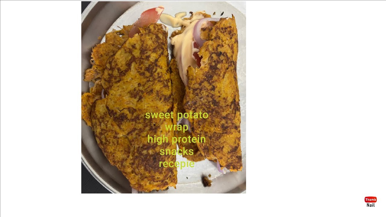 Sweet potato wrap |healthy snack recipes#kannadavlog