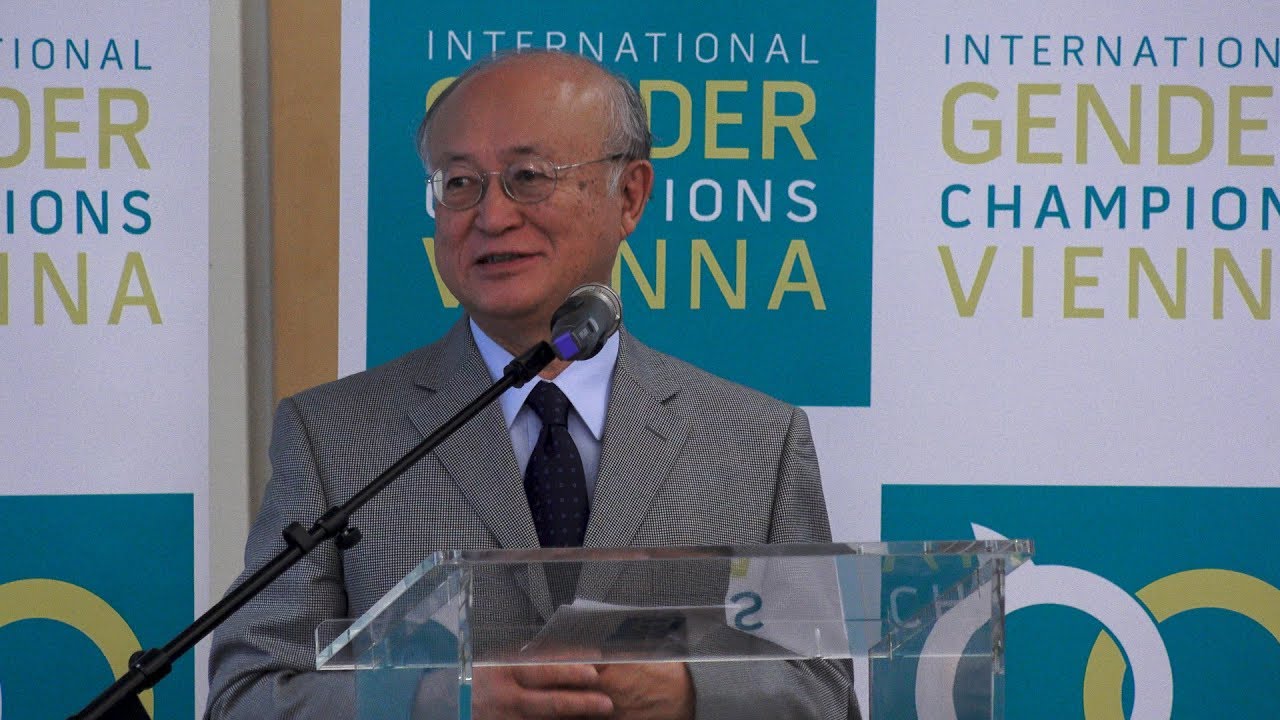 IAEA Director General Yukiya Amano Becomes a Gender Champion