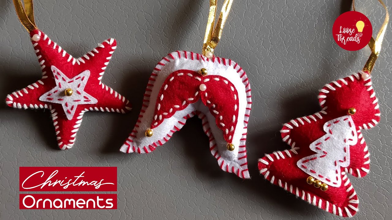 DIY Christmas Ornaments | Christmas Crafts | Christmas Decorations Ideas | Felt Craft