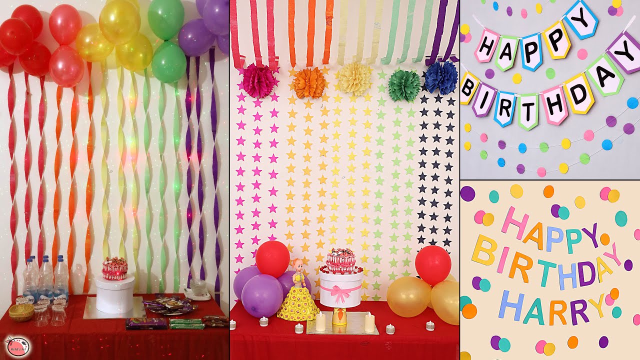 Trendy! Party Decoration at Home! Low Budget | Birthday, Anniversary, Engagement Party