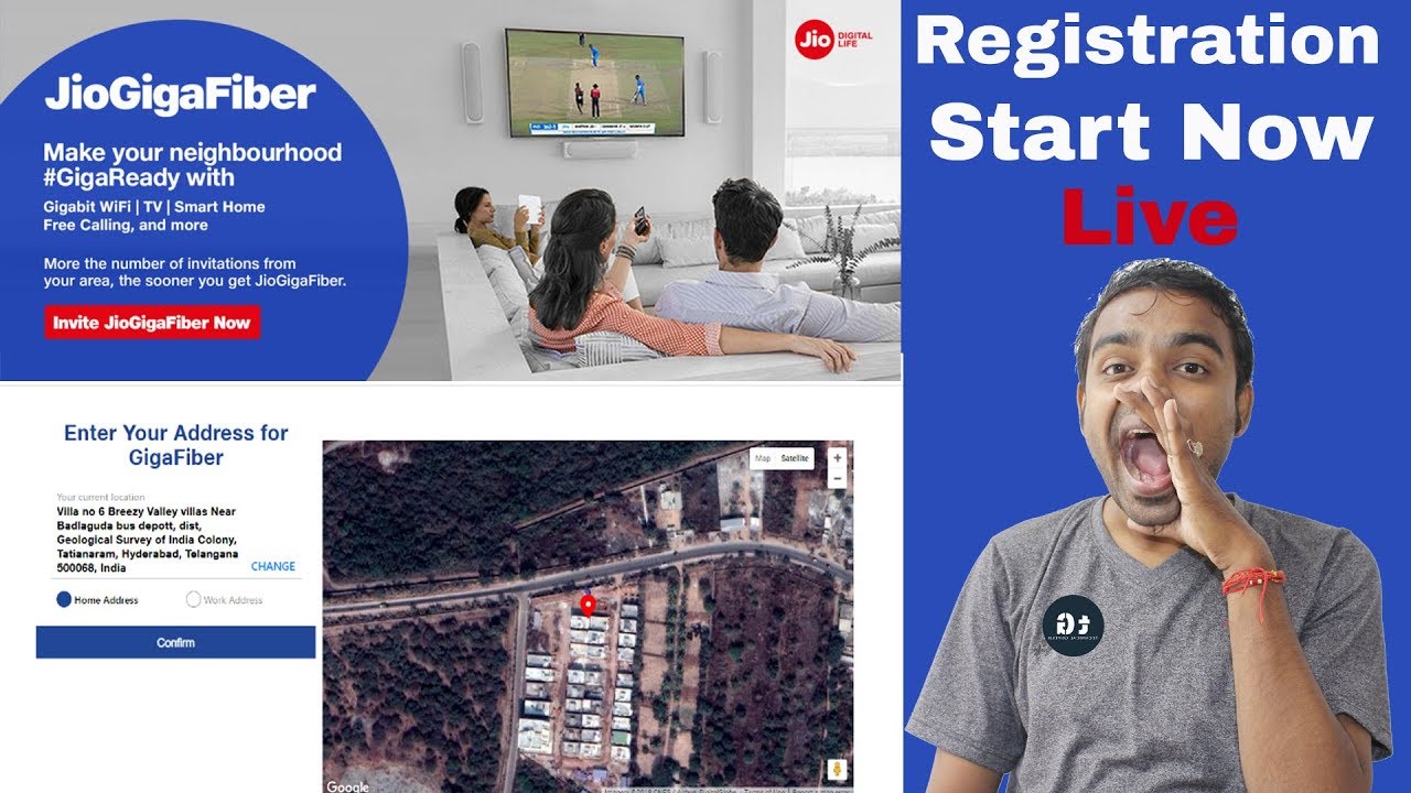 How to Register Jio Giga Fiber BroadBand - Live Registration in Jio.com & My Jio App - जल्दी करो !!
