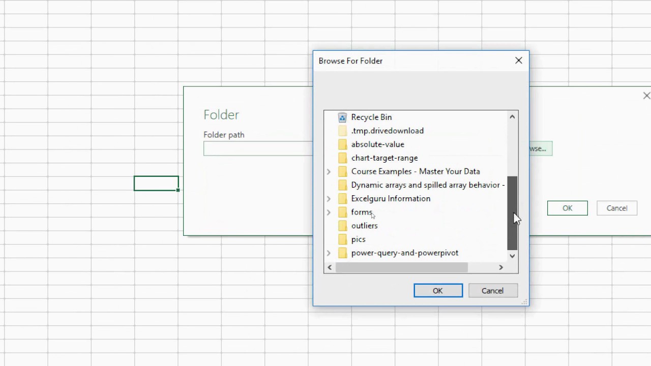 List all the Files in a folder and Subfolders using Power Query