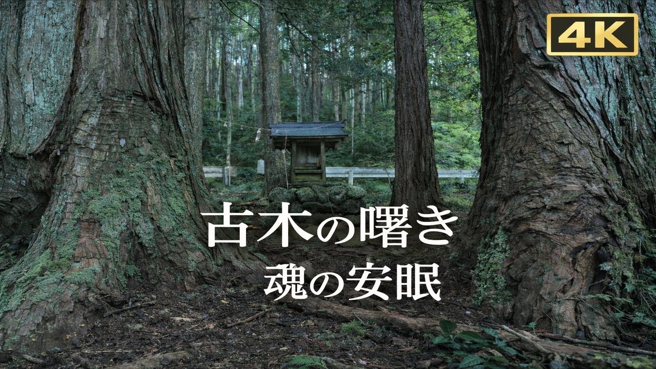 【環境音/睡眠】遠くの鳥声・土の息づかい｜古木の祠が紡ぐ静寂の守護音｜環境音の穏やか森のささやきでリセット・深い休息｜環境音ASMR