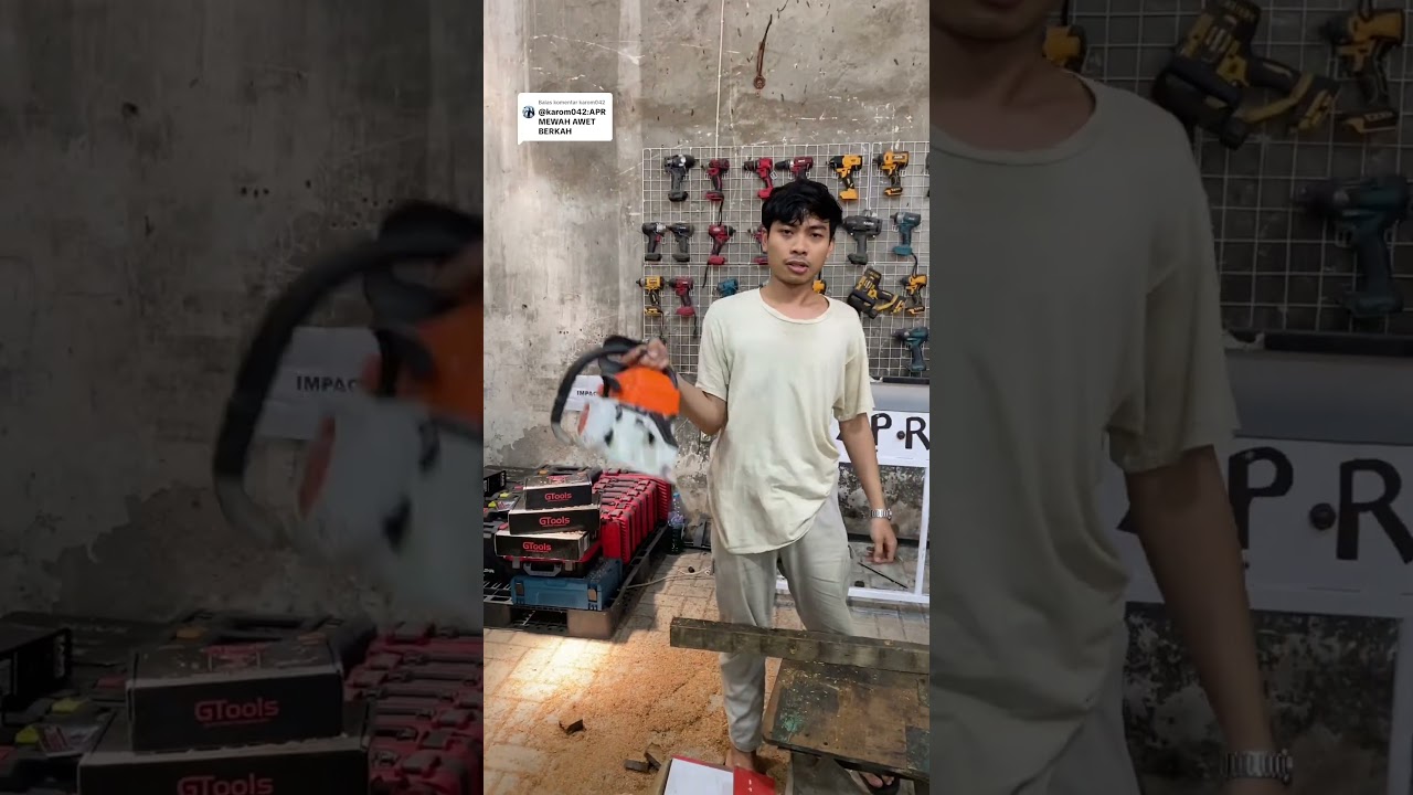 mantap jaya chainsaw apr ap1800 2 tak ringan cocok untuk motong kayu 