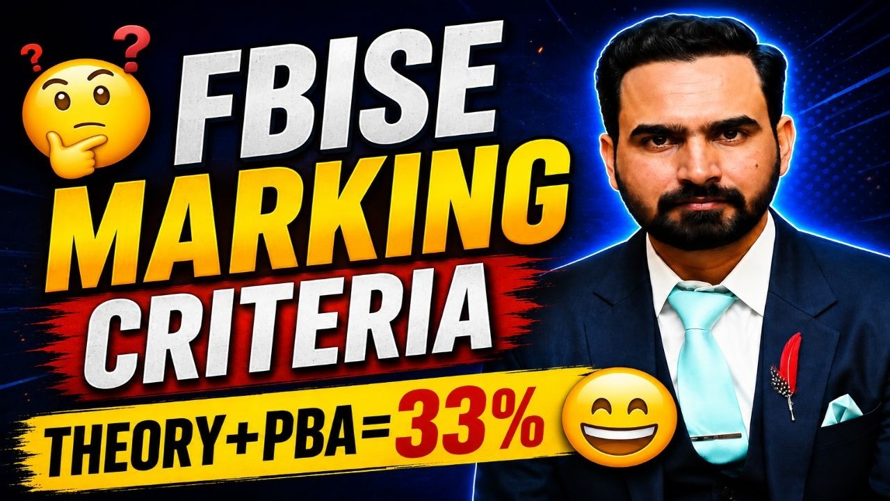 FBISE PASSING MARKS CRITERIA | THEORY + PBA = 33% | MARKS IN POINTS | MARKING LINEANT OR STRICT