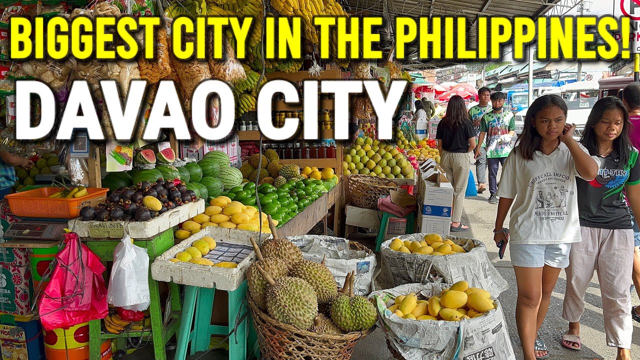 The BIGGEST CITY in The Philippines! DAVAO CITY | Exploring Streets, Wet Market + SM Lanang