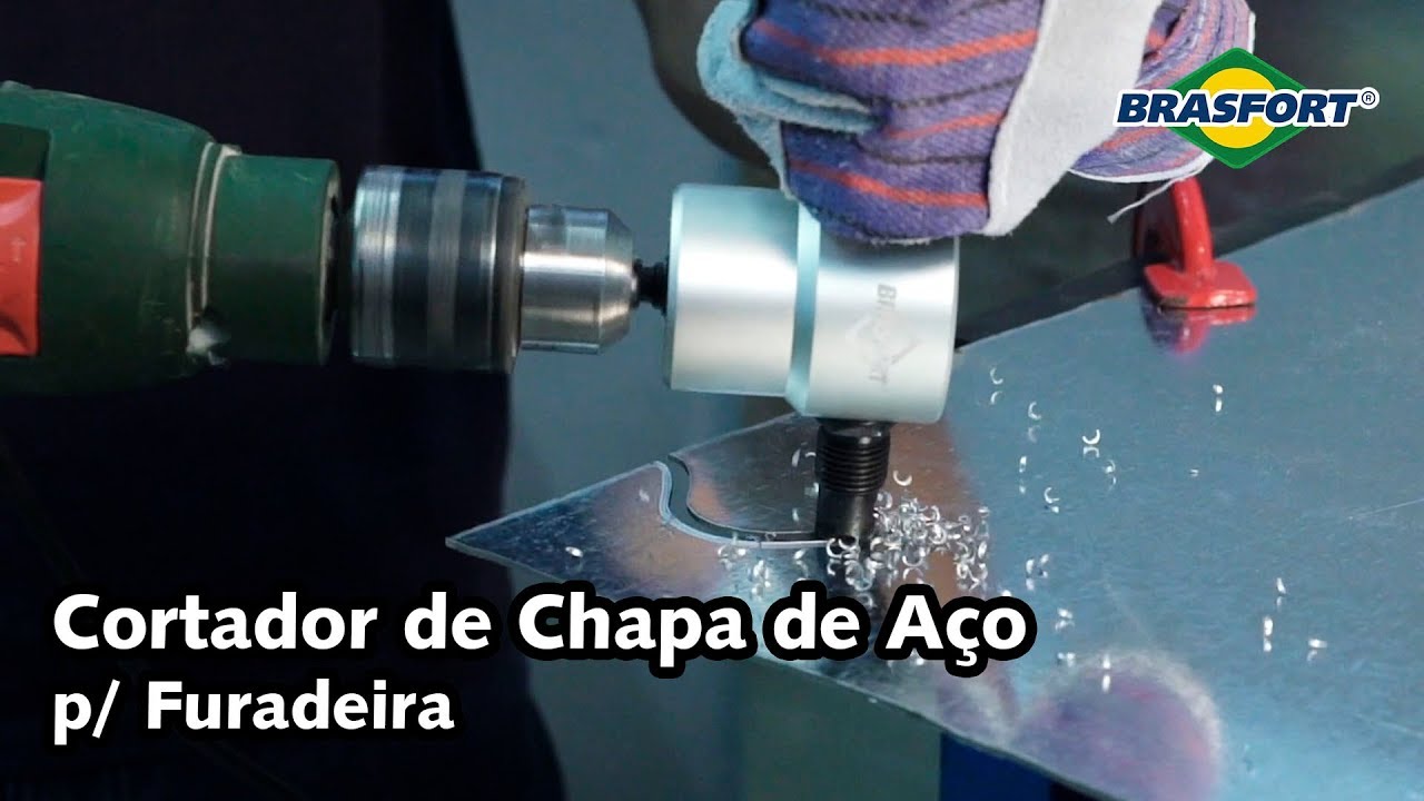 Cortador de chapas para furadeira Brasfort 7687