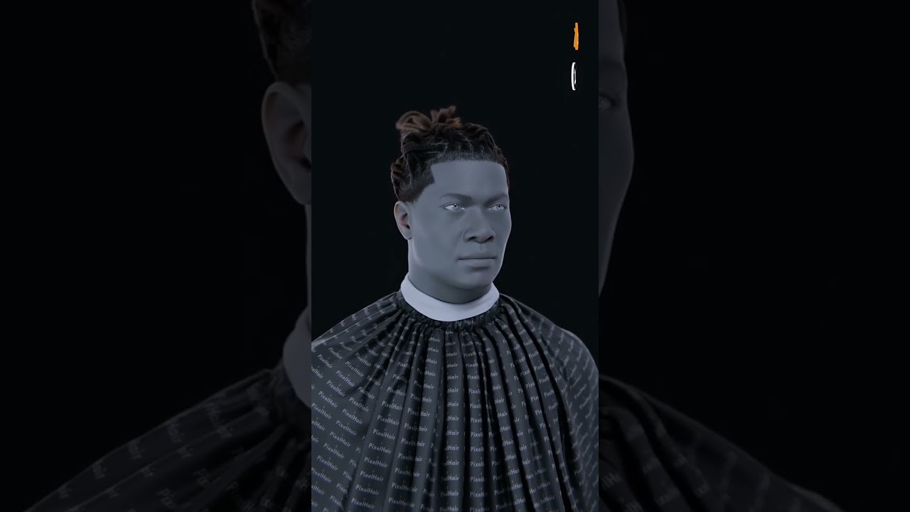 PixelHair Lil Baby Dreads Blender Hair groom  #3danimation #animation #blend3d #3dcharacter #cgi