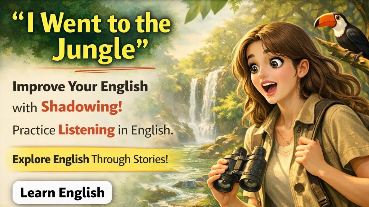 I Went to the Jungle 🌿 | Learn English with Story | Shadowing Practice
