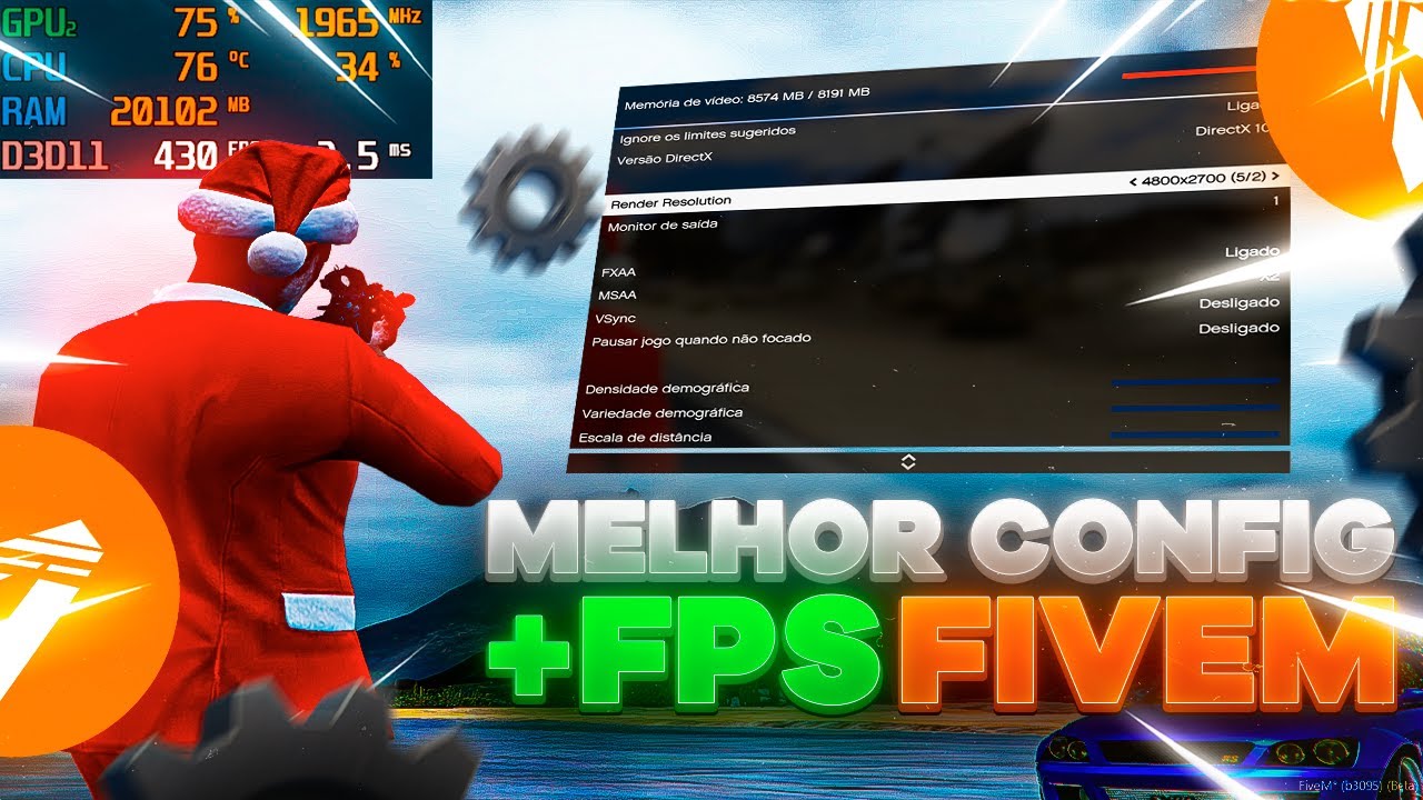 Essas são as MELHORES configurações FPS BOOST para PC FRACO do FiveM!
