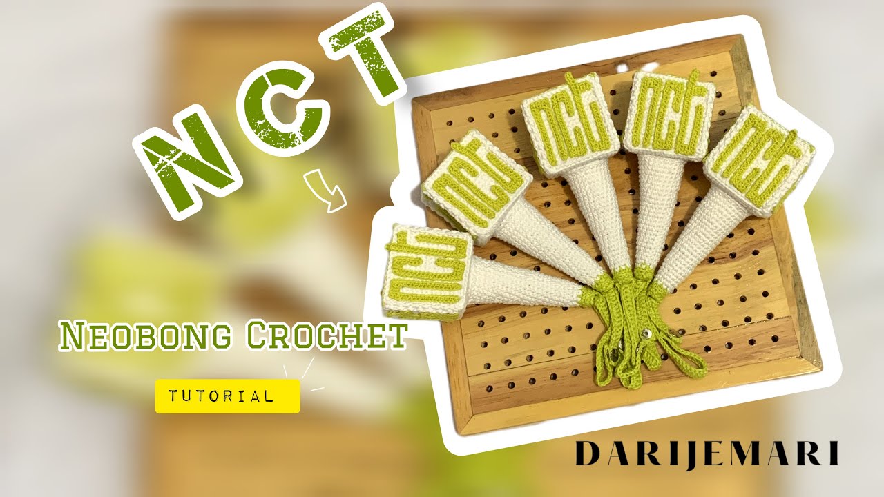 KPOP stuff Crochet | NCT Lightstick Crochet (Midi Neobong Crochet) Part 1