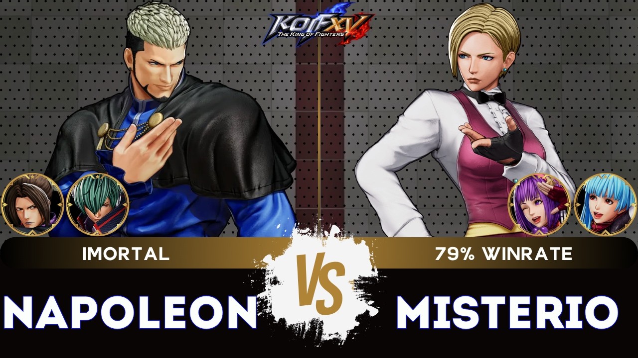 KOF XV ▰ NAPOLEON (Shun'ei/Duo Lon/Goenitz) 🆚 MISTERIO (Athena/Kula/King) 🎞️Replay Match - 10/26