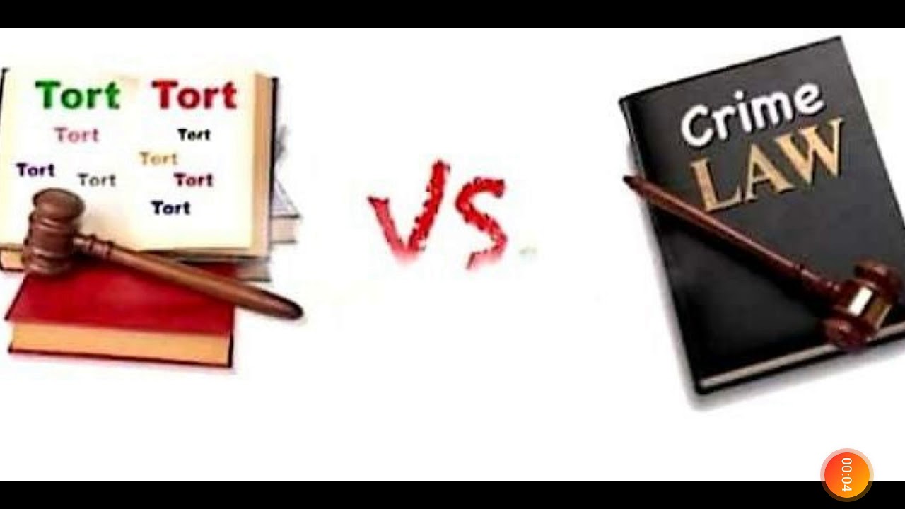 Law of tort vs Crime