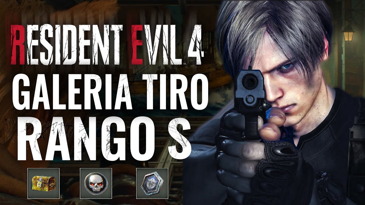TODOS LOS RETOS GALERIA TIRO RANGO S & CALAVERAS RESIDENT EVIL 4 REMAKE 2023