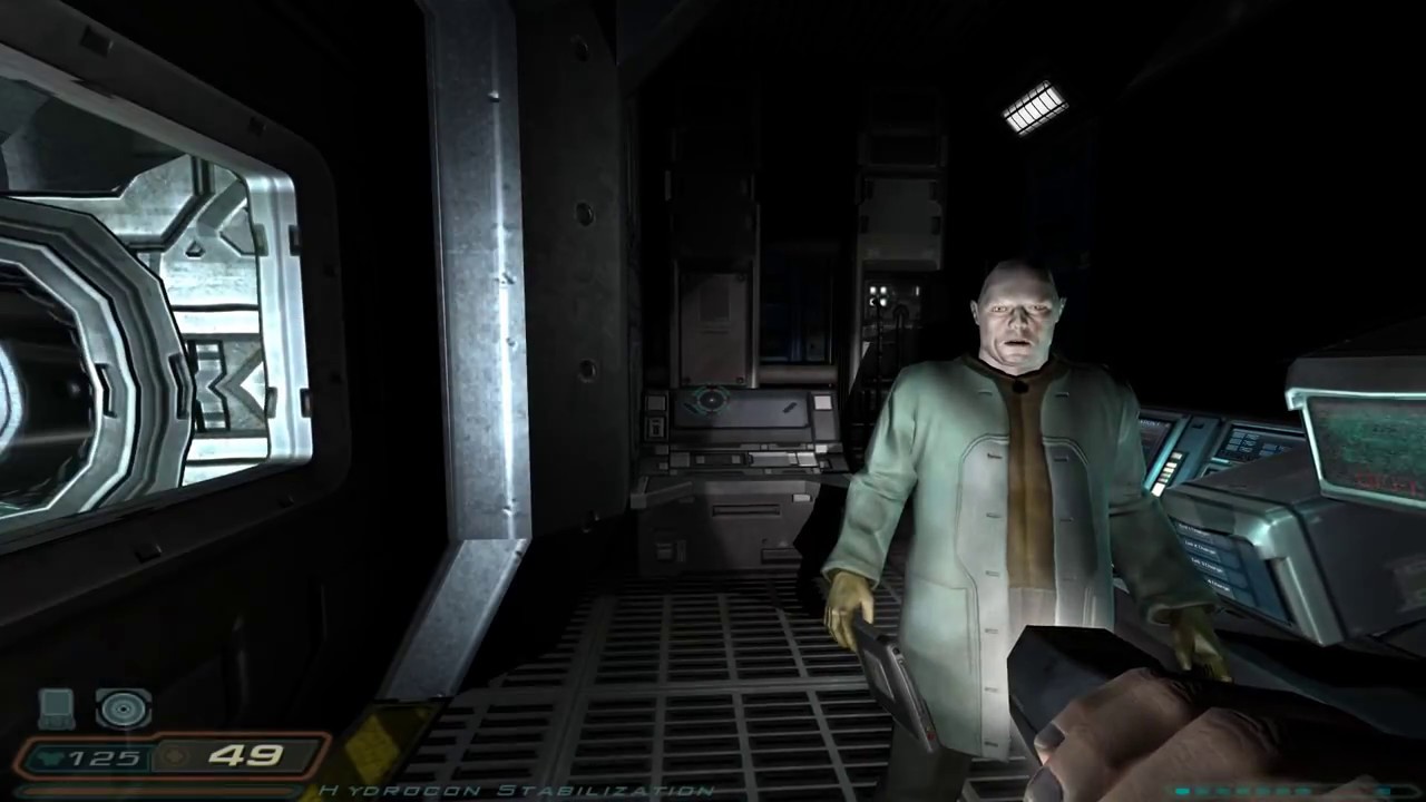 DOOM 3 NIGHTMARE Walkthrough No Commentary -  Alpha Labs Sector 1