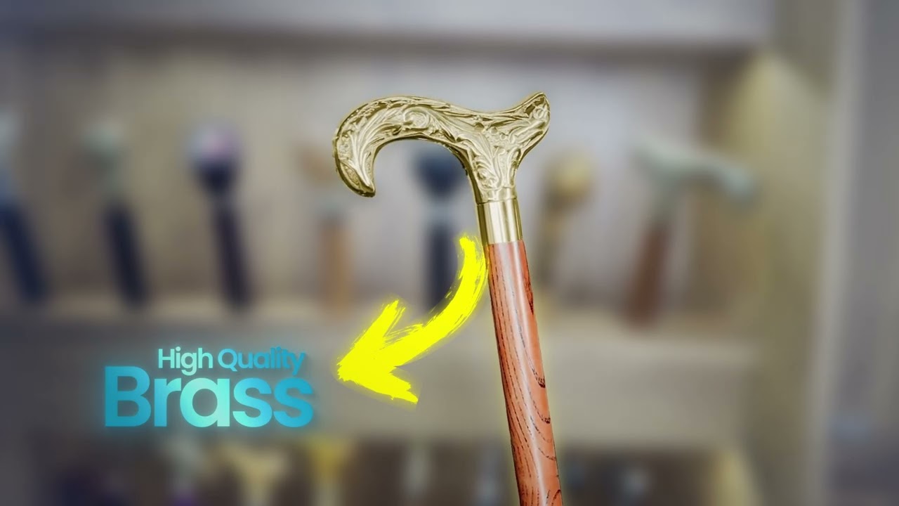 Build Your Own Custom Brass & Chrome Walking Canes | Fashionable Canes