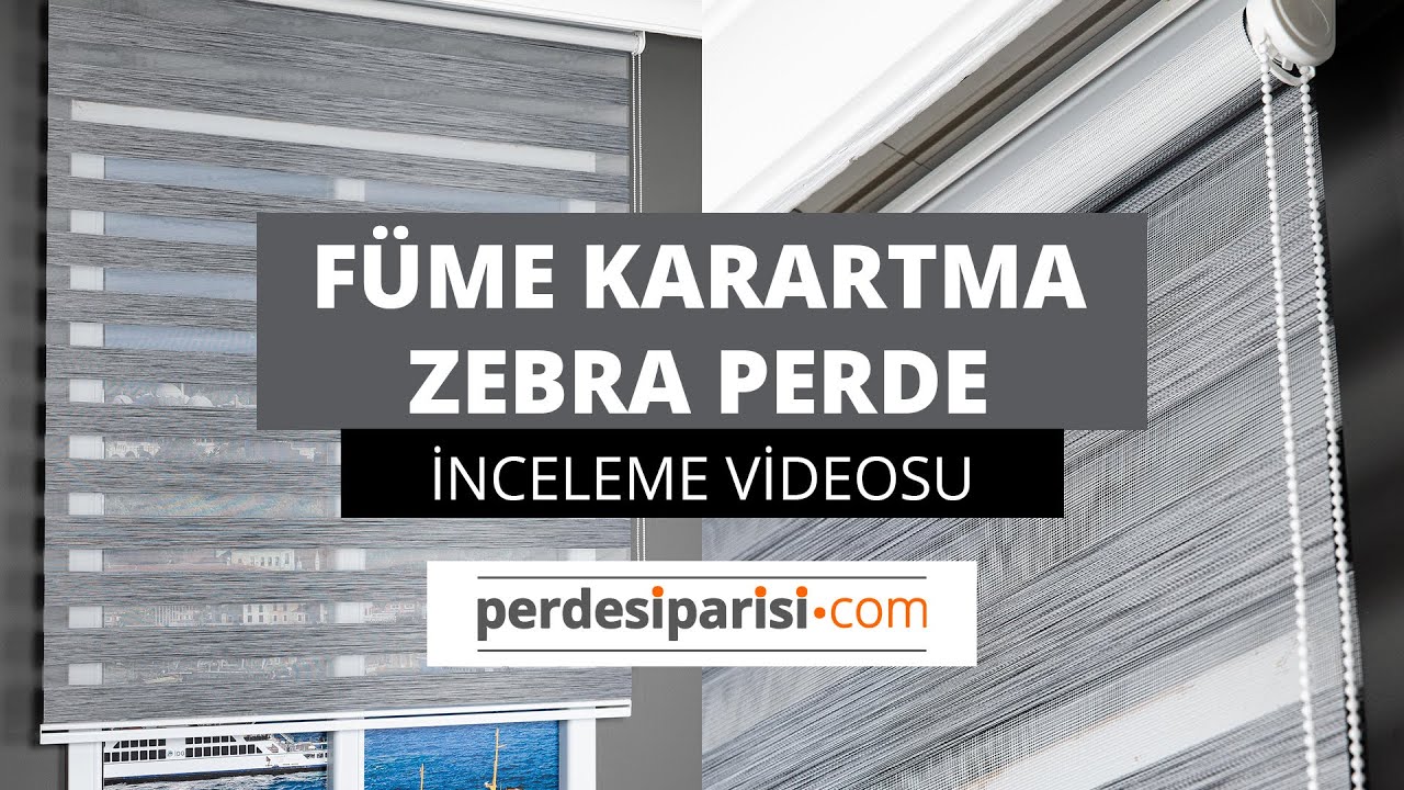 Füme Karartma Zebra Perde - PerdeSiparisi.com