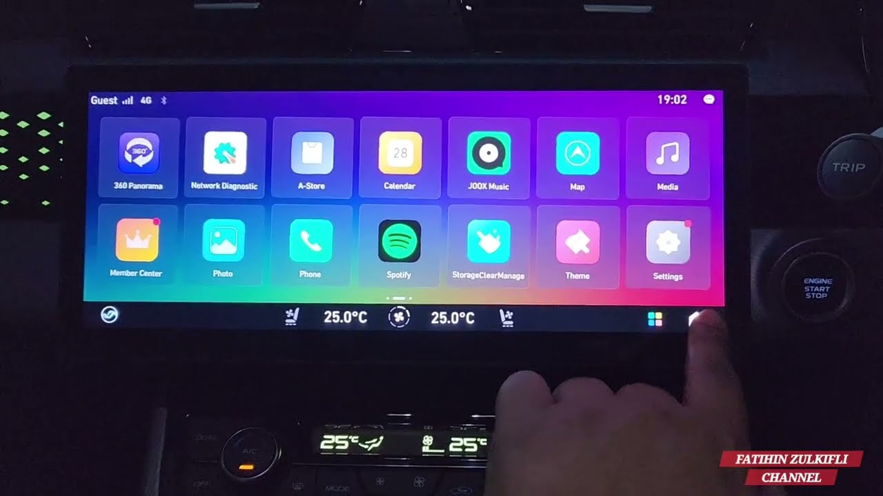 PROTON X70 2025 Infotainment Head Unit Function