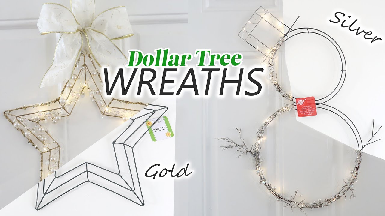 CHRISTMAS VINTAGE GLAM WREATHS / 2021 DOLLAR TREE WREATHS