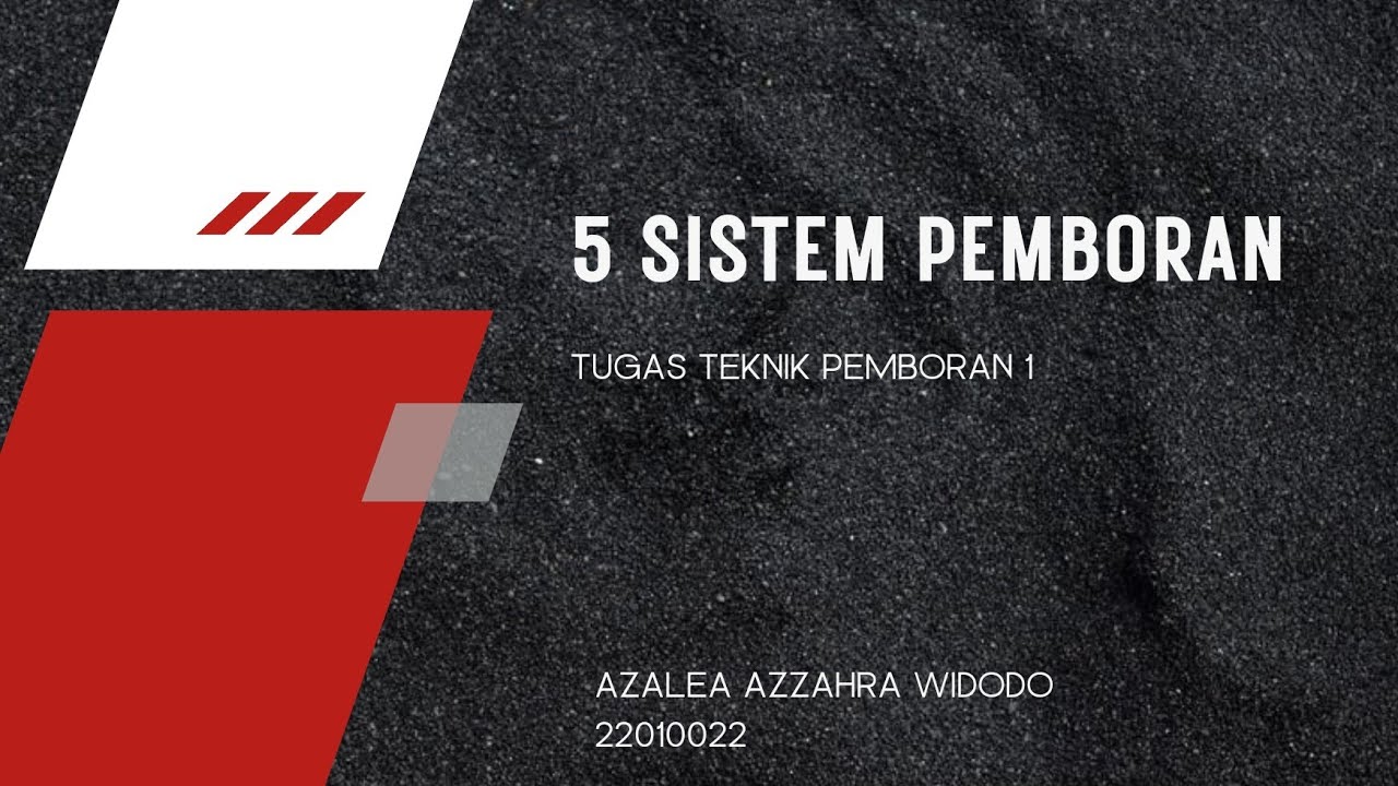 5 Sistem Pemboran