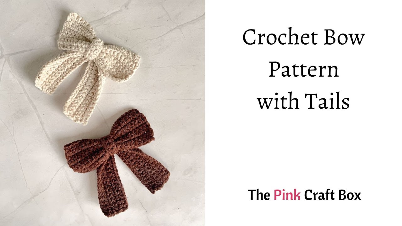 Crochet Bow Pattern with Tails