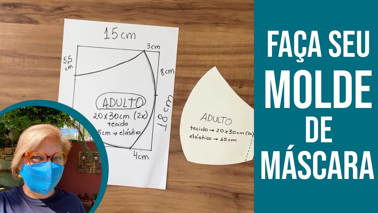 Como Fazer Molde de Máscara Bico de Pato | Patchwork Sem Segredos | Ana Cosentino
