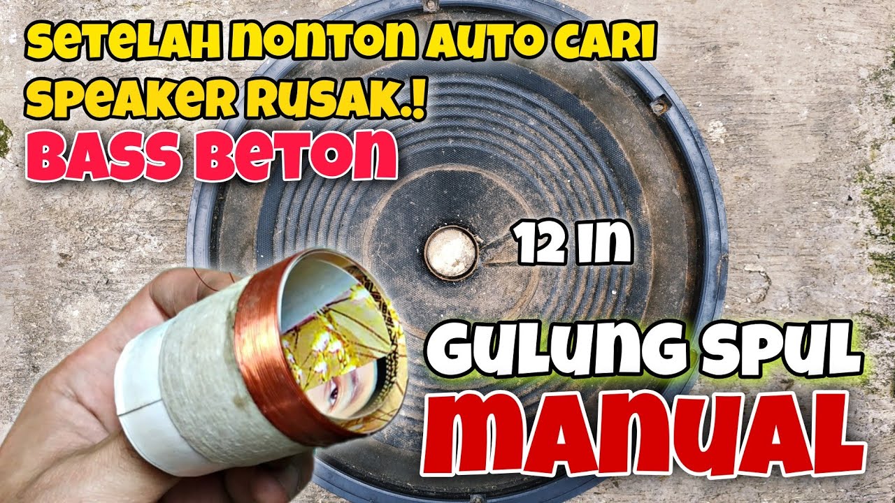 cara gulung spul speaker, manual. #2