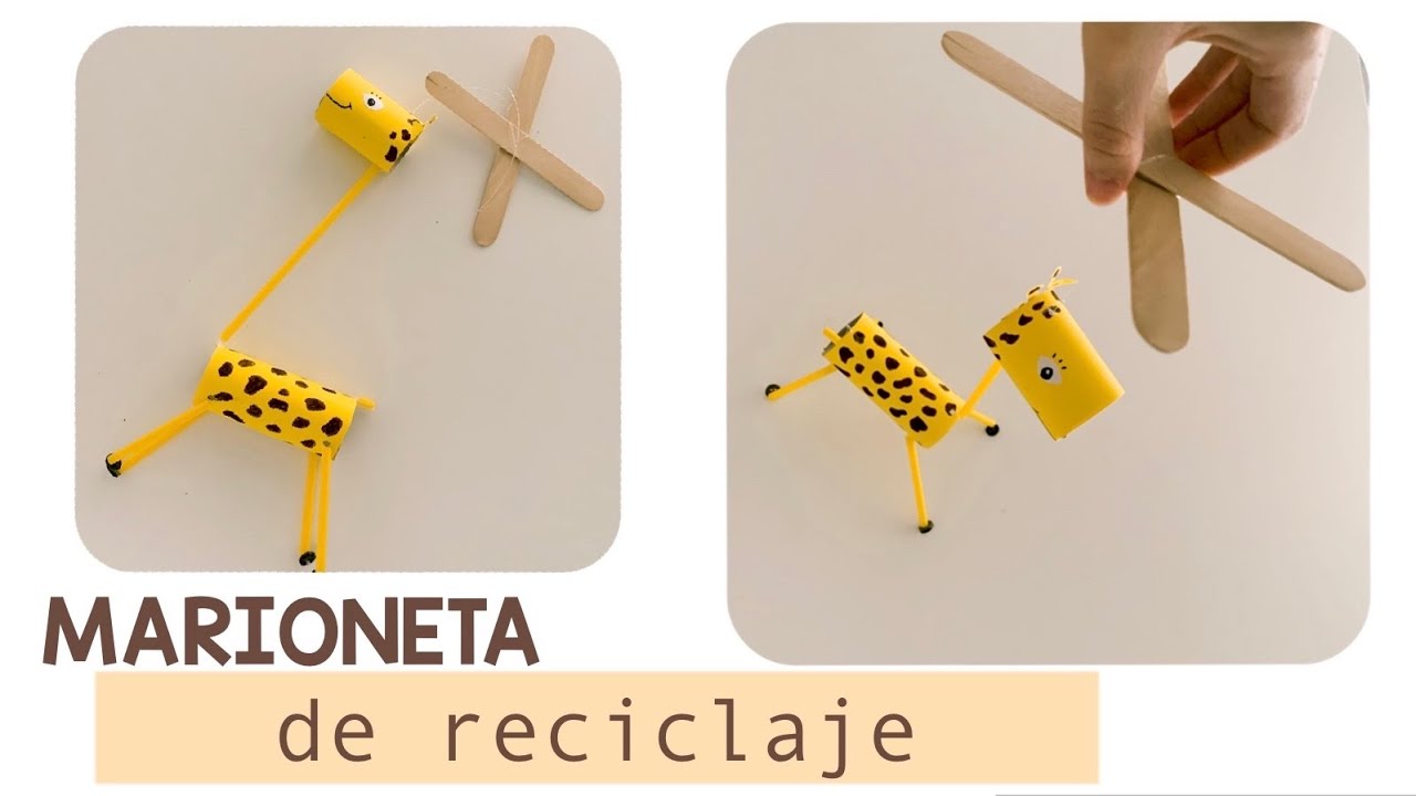 MARIONETA con material reciclado || Manualidades infantiles || Kids Crafts || Puppets