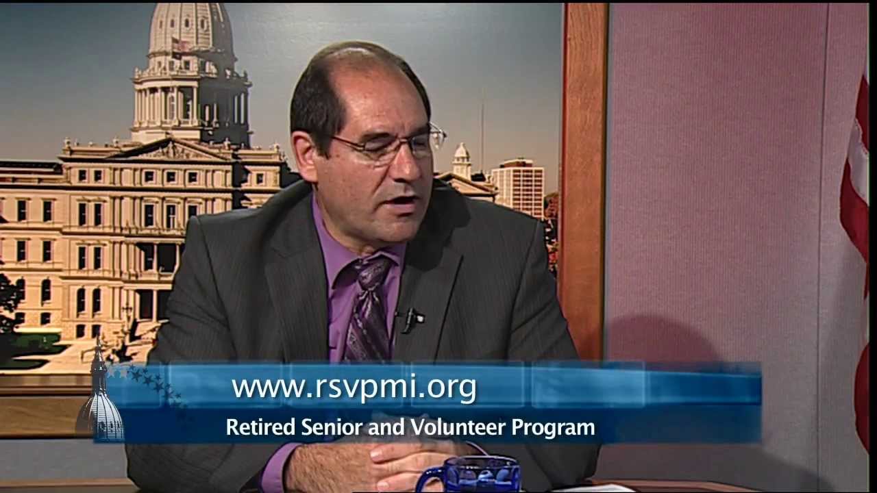 Rep. Bill LaVoy talks with Joseph Costello about RSVP