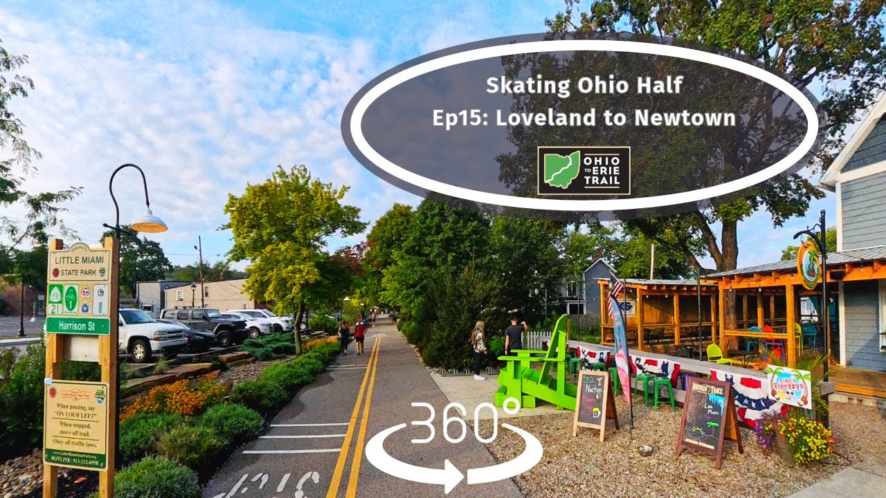 VR 360 Trip: Inline Skating Half Of Ohio. Ep15: Loveland To Newtown