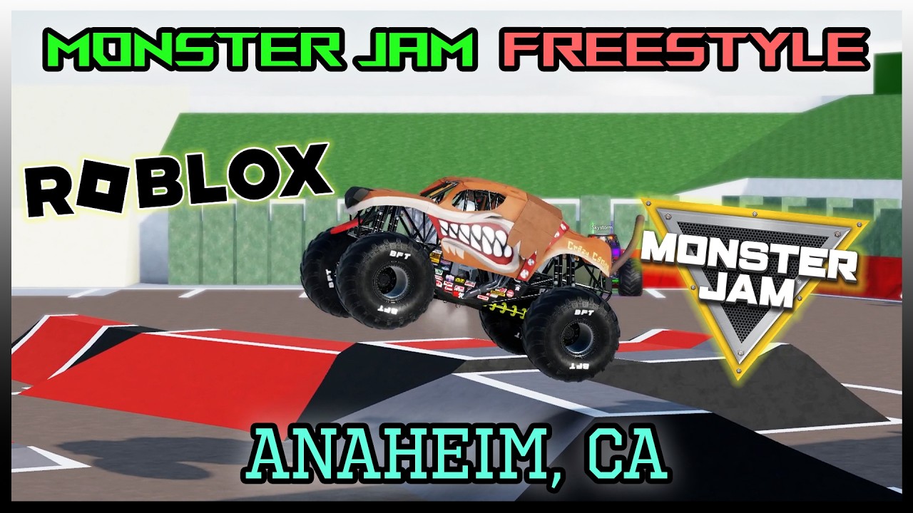 ROBLOX MONSTER JAM!!!! | 17 Truck Stadium Freestyle!! | Анахайм, Калифорния | 2 сезон, 5 серия