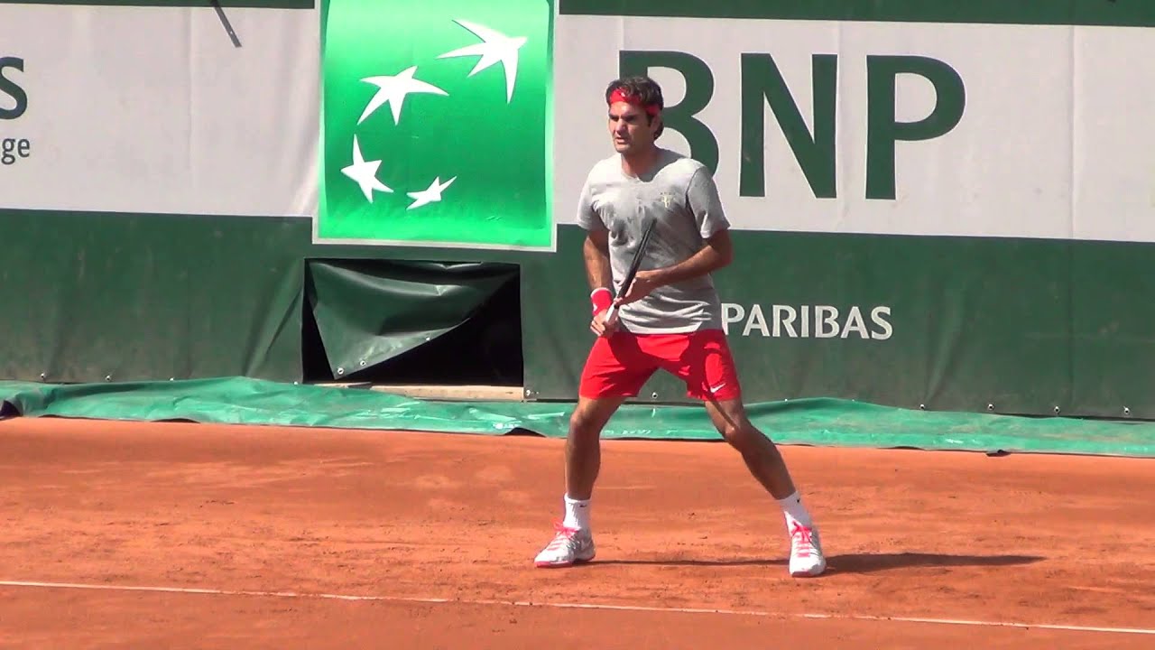 Roger Federer Practice session in High Definition