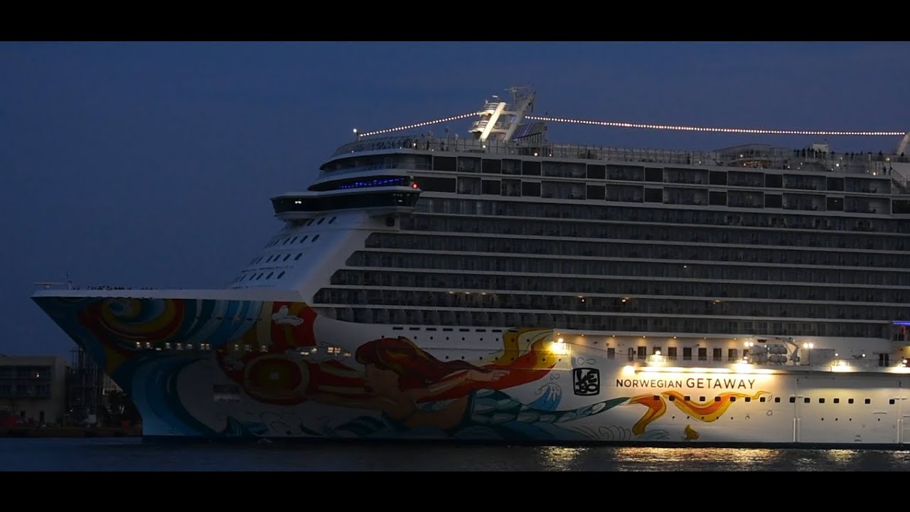 Norwegian Getaway arrival at the port of Piraeus.21/07/2021