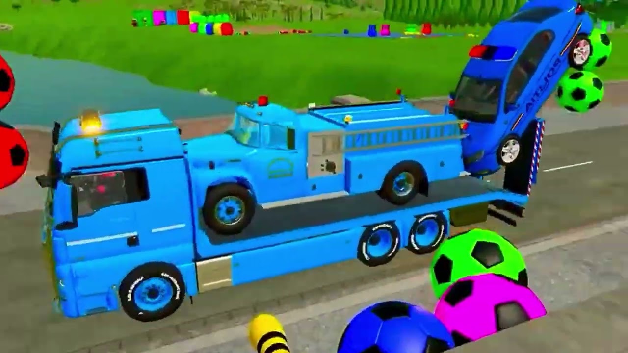 Transporting all police cars