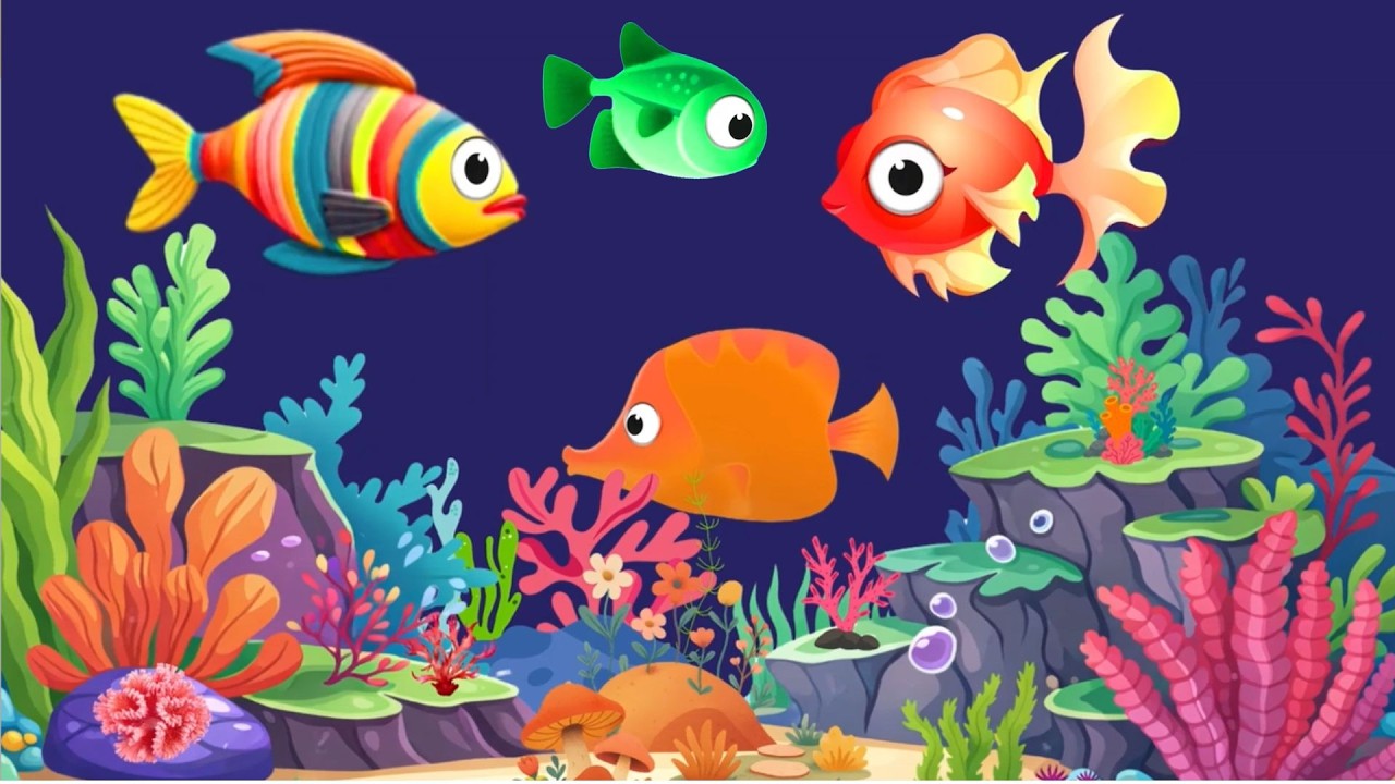 Calming Undersea Animation Baby Lullaby, Soothing fishes🐟Baby Sleep Music #fishlullaby #lullaby #281