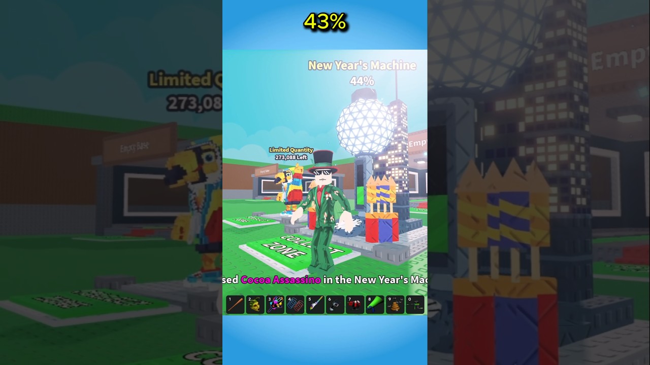 How to Use the New Year's Machine in SaB! 🎉 | Roblox Event Guide