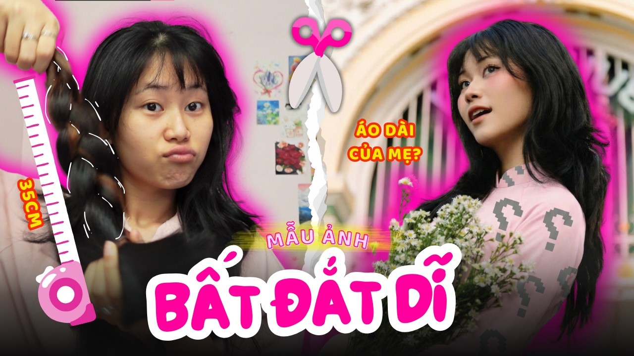 CẮT 35CM TÓC MẶC ÁO DÀI MẸ? ✂️ Kiếp nạn Makeup & Vệ sĩ 