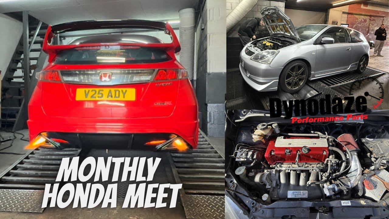 FN2 Civic Type R ТЮНИНГ ВЖИВУЮ! (Крики и пламя K20 VTEC на Honda Meet)