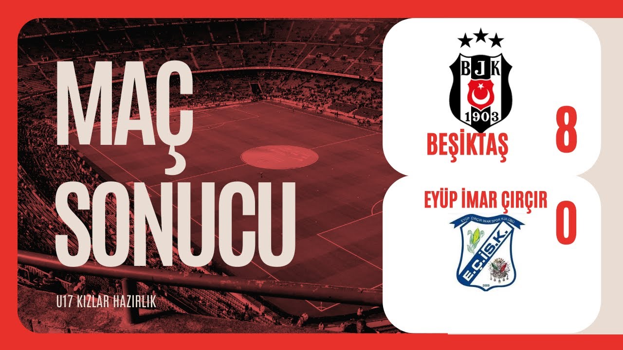 U17 Kızlar Hazırlık Maçı Beşiktaş 8_0 Eyüp İmar Çırçır