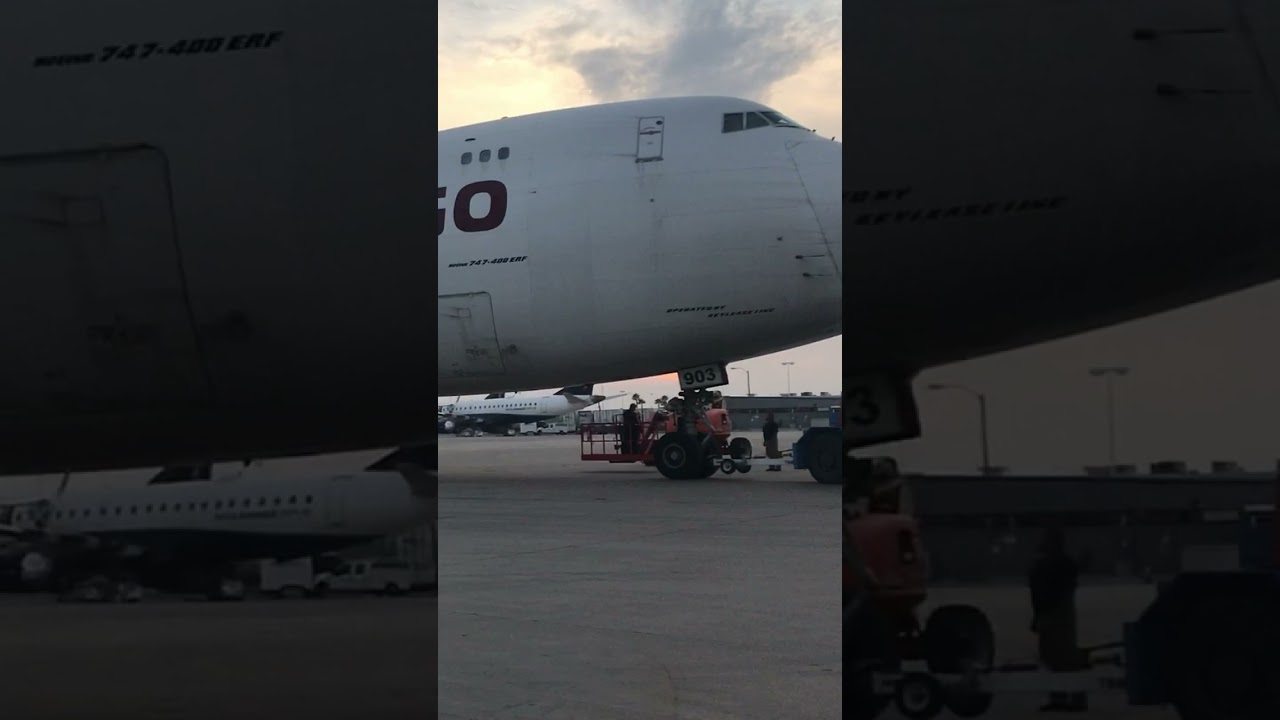 BOEING 747-400ERF GE CF6-80C2 ENGINES RUN SKYLEASE CARGO
