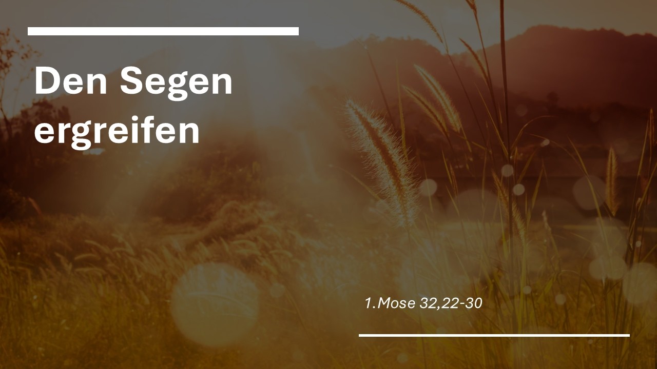 Den Segen ergreifen | Elim Online Impuls 15.03.2026