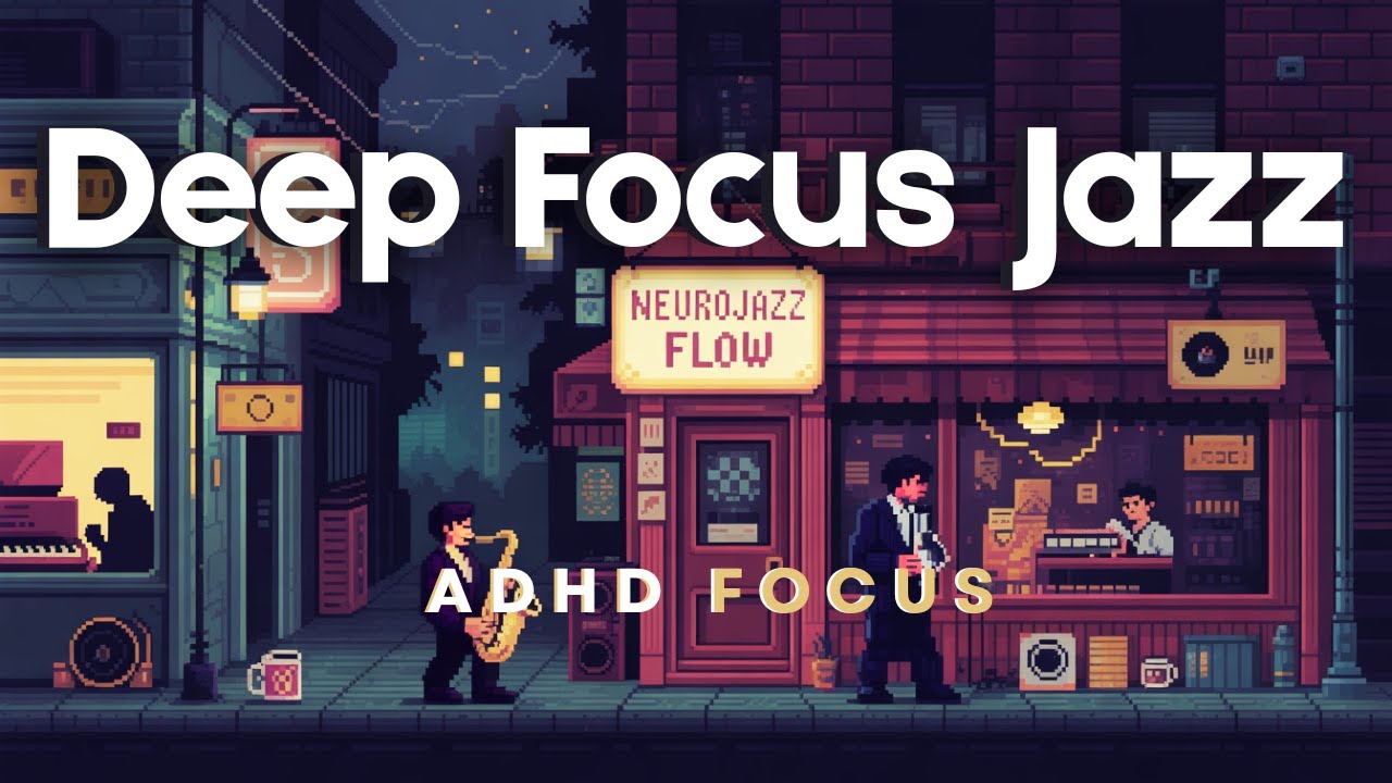 Neurojazz Flow • Lofi Jazz Study Music for Deep Focus, ADHD & Work (Full Album)