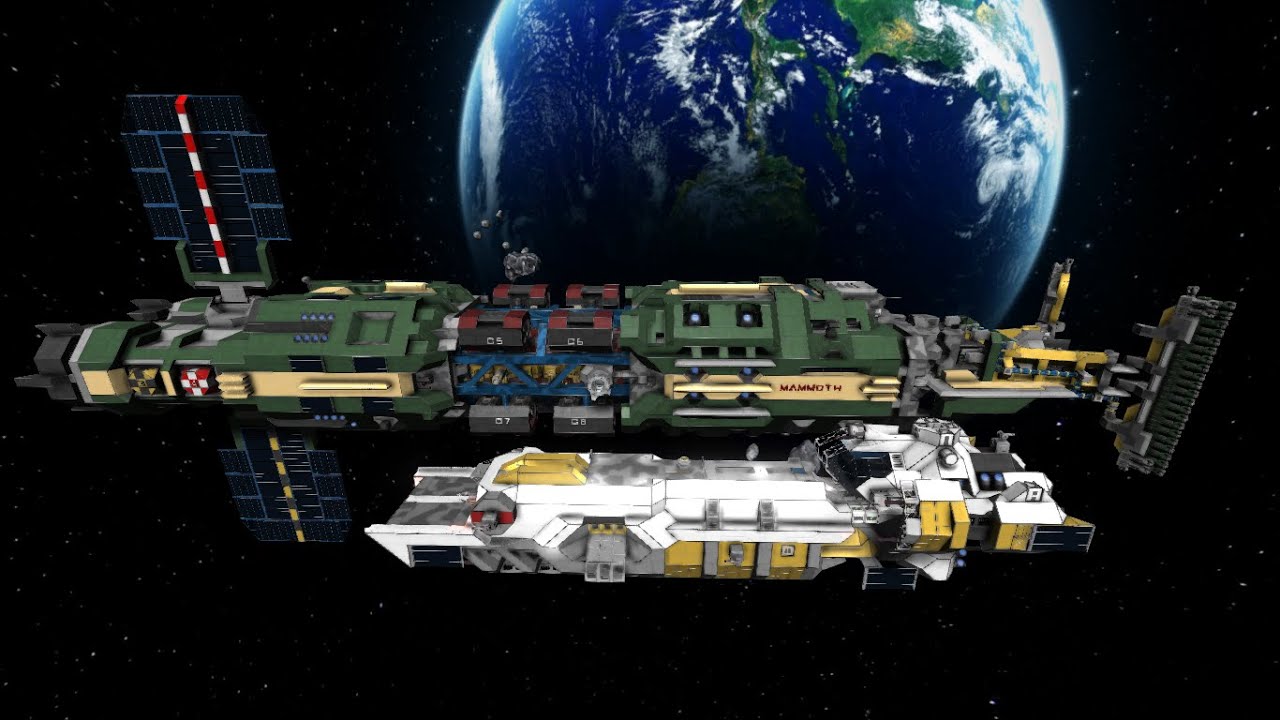 Space Engineers: Mammoth capital ship - robotic eviscerator of asteroids