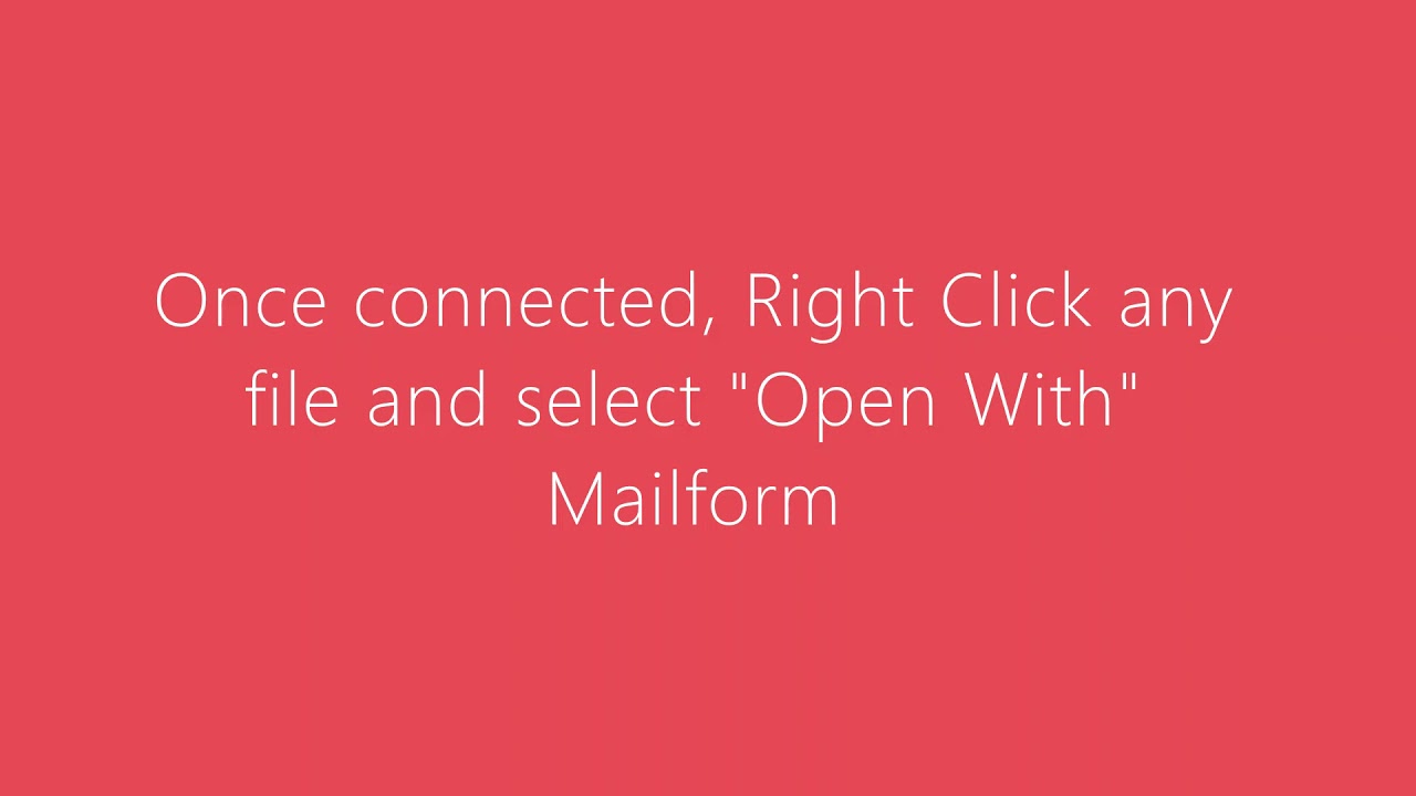 Using Mailform with Google Drive