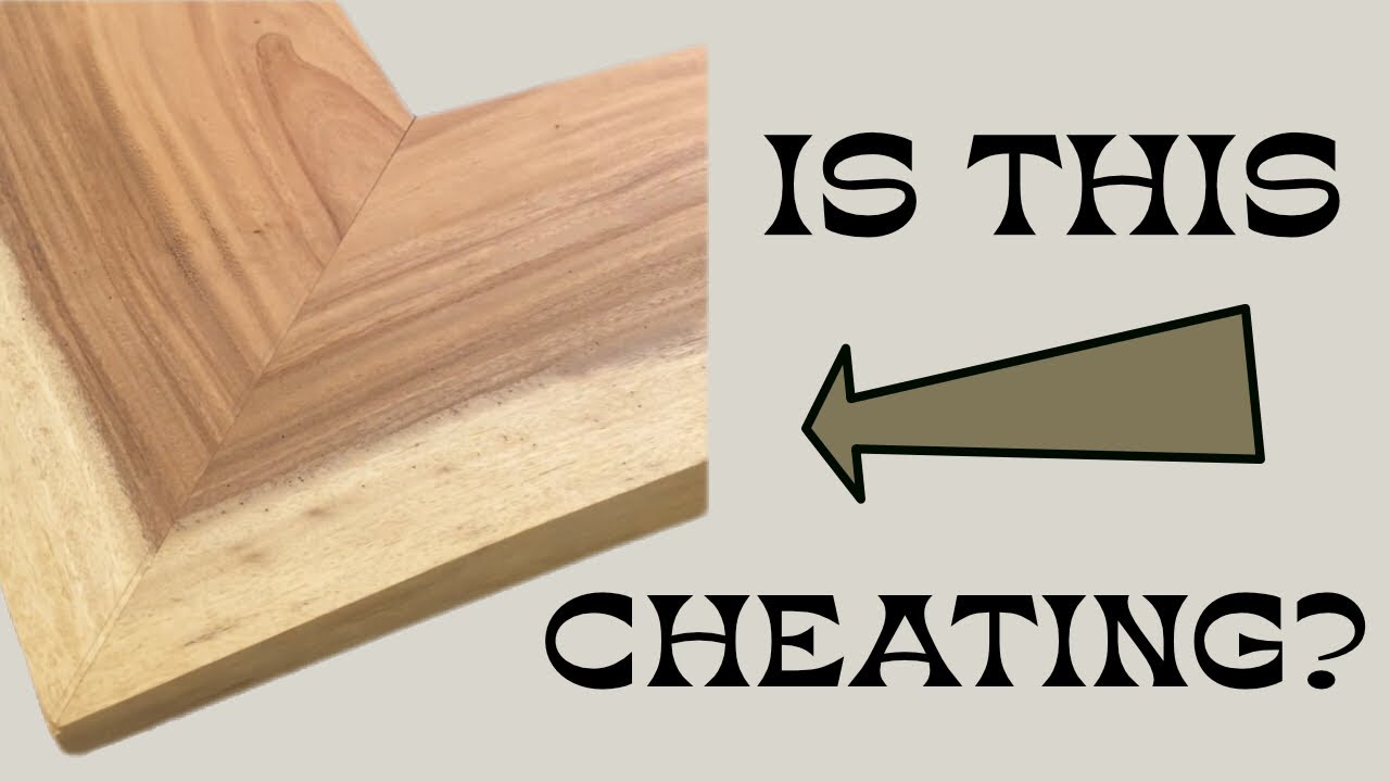 Easiest Miter EVER // Live edge bartop