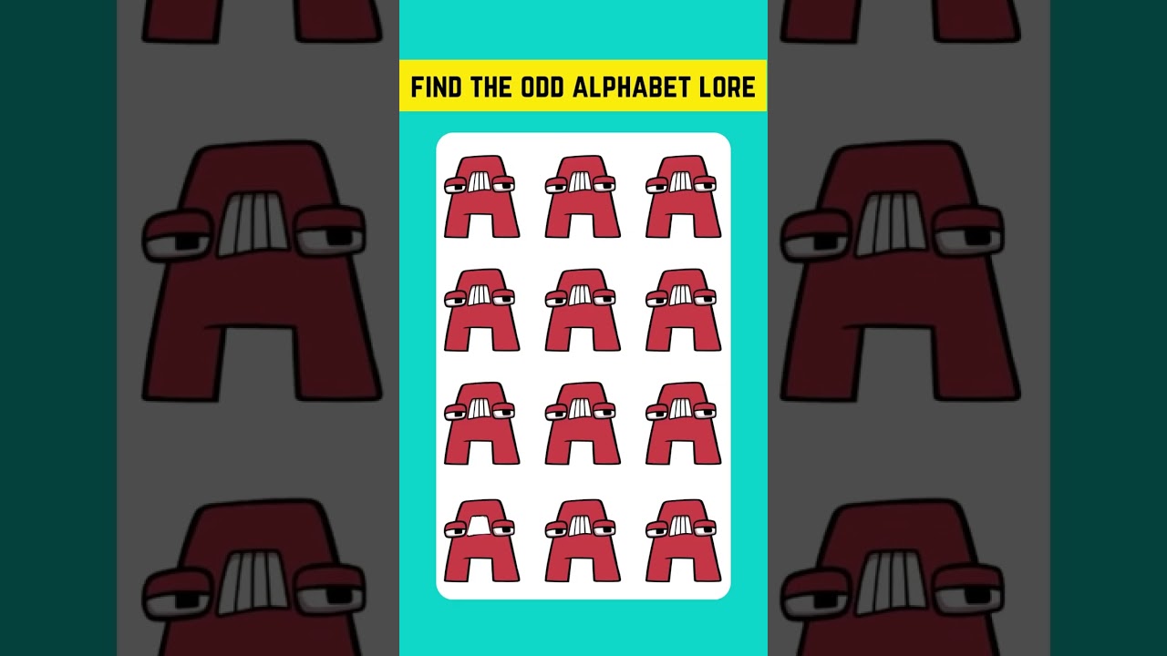 Spot the odd Alphabet Lore Ep.1 #shorts #alphabetlore