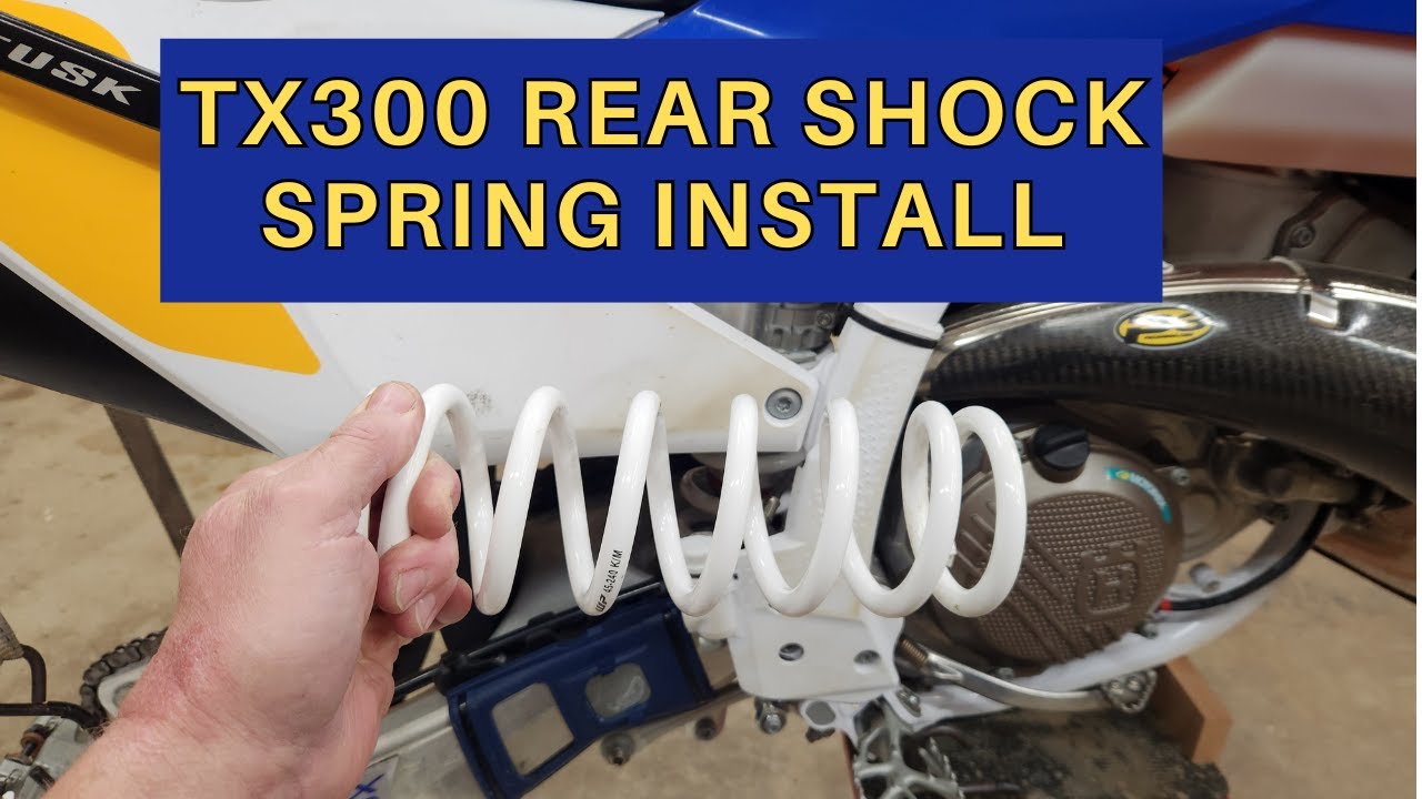 2025 TX300 Rear Shock Spring removal | Install #tx300 #husqvarna #enduro #dirtbike