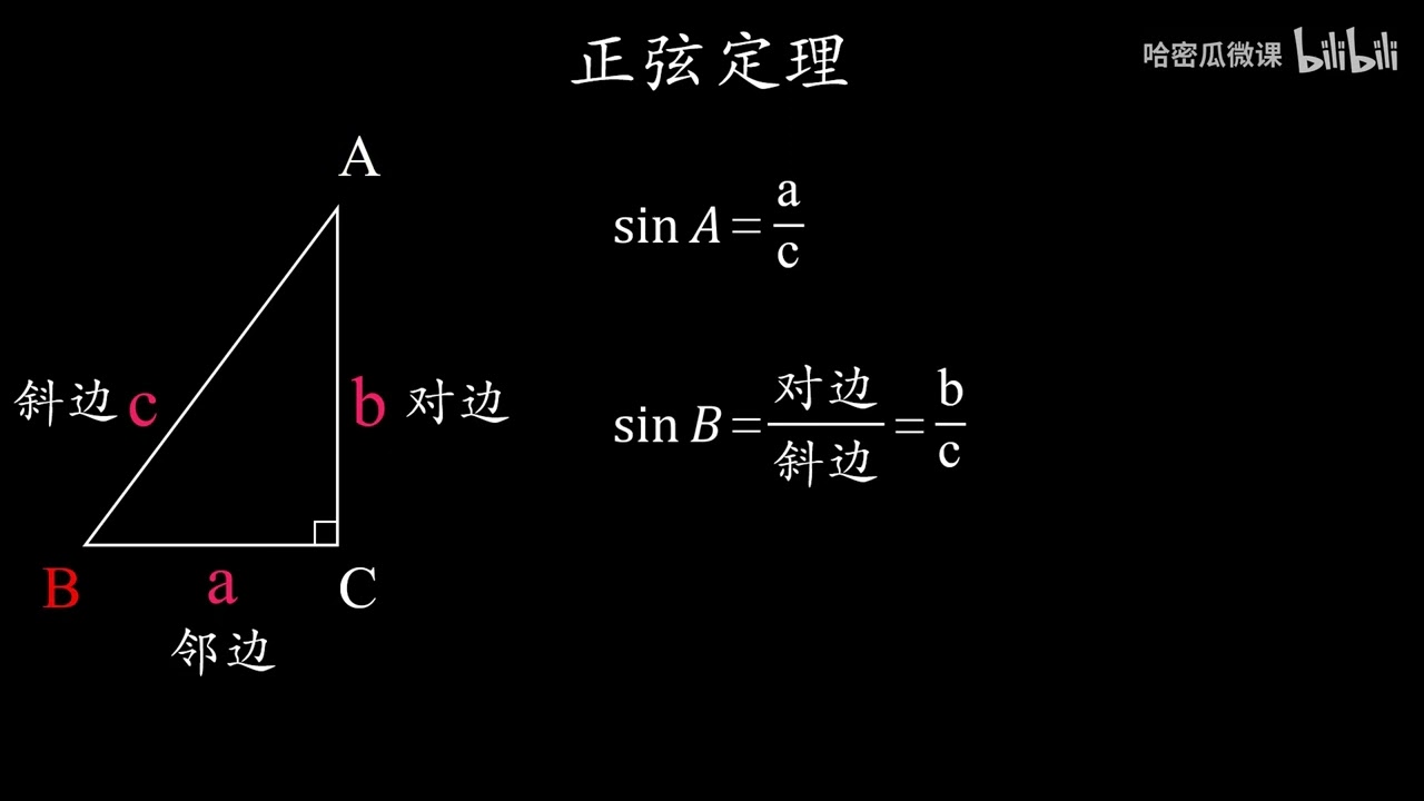 可视化数学：正弦定理：直角三角形